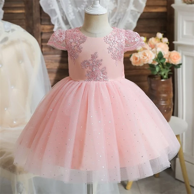 Title 7, Robe Anniversaire 1 An Fille Dentelle Mariage C...