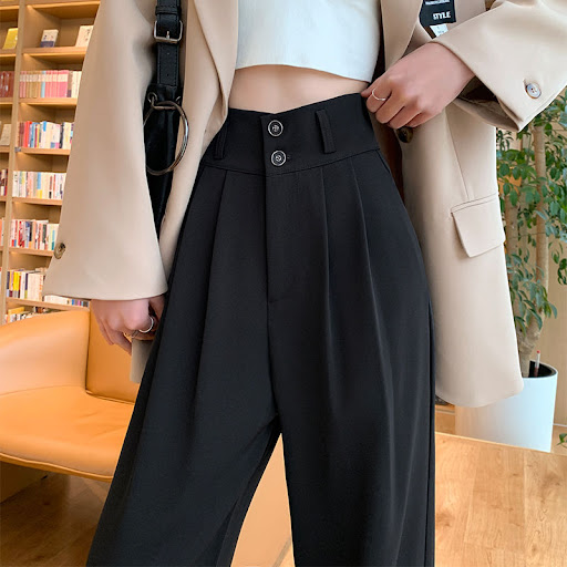 Title 6, Versatile slim straight leg mopping pants for e...