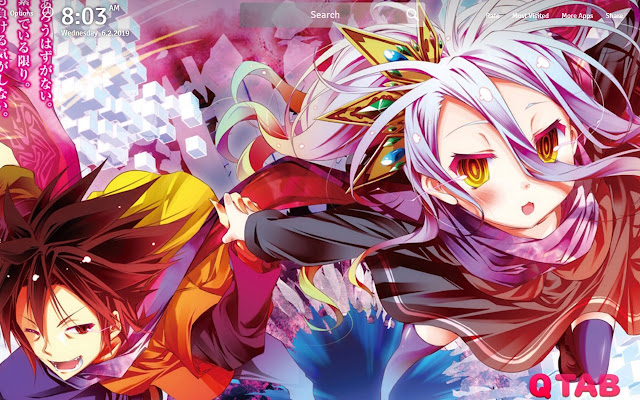 No Game No Life Wallpapers FullHD New Tab