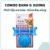 Đồ Chơi Cho Chó Fofos, Combo Đồ Chơi Banh & Xương, Có Tiếng Kêu, Tốt Cho Răng Chó, Cao Su Tự Nhiên, Tpr An Toàn, 2 Màu