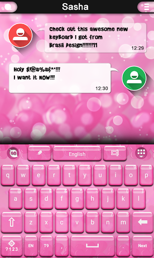 Pink Hearts keyboard