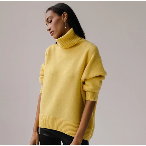 Title 9, Autumn And Winter Loose Turtleneck European And...