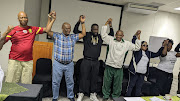 NEW BROOM. Newly elected executive of f the EC Boxing Promoters Association from left is Bongani Zulu, Ntsikelelo Manyisana, Happy Tewo, Koko Godlo, Monica Goci and Sibongile Matiti.