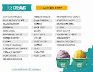 Kelvin Scale Creamery menu 1