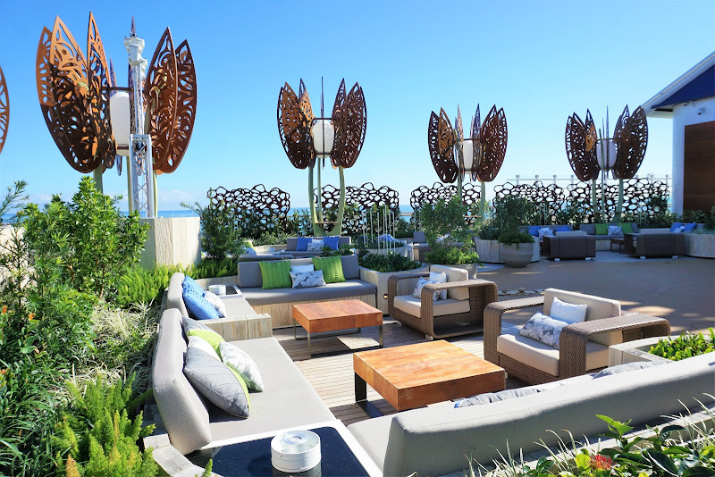  The Rooftop Garden is one of many spaces aboard Celebrity Edge that will lure guests out to relax and play.