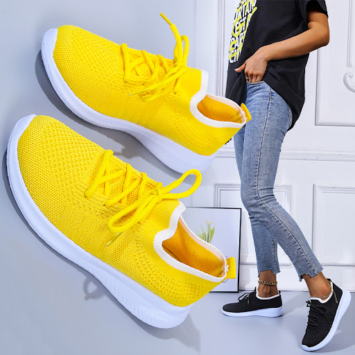Title 6, Fly-Woven Mesh Breathable Deep-Mouth Lace-up Pl...