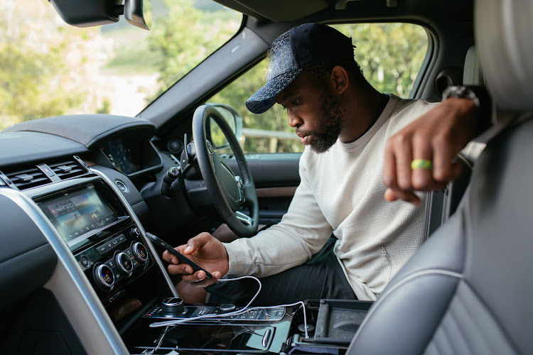 Springbok captain Siya Kolisi uses Spotify on his road trips.