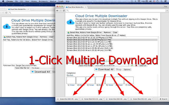 Screenshot of Drive Multiple Downloader