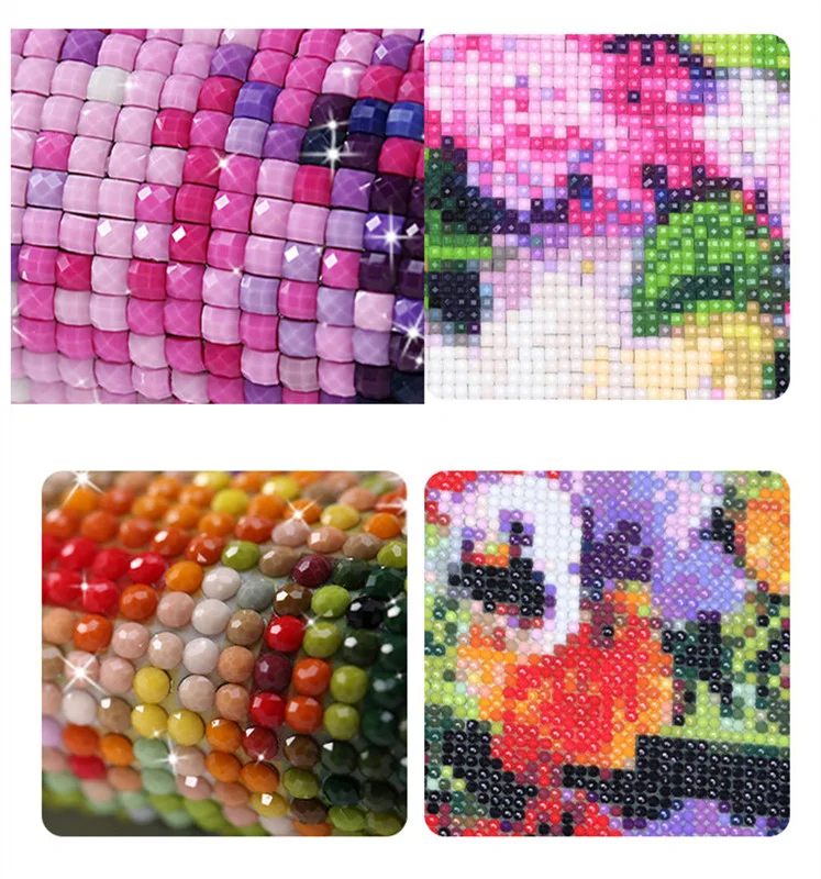 Sakura Drewniany Most Diamond Painting Haft Krzyżykowy Relaksująca Sztuka DIY, Kompletny Zestaw do Tworzenia Błyszczących Ozdób