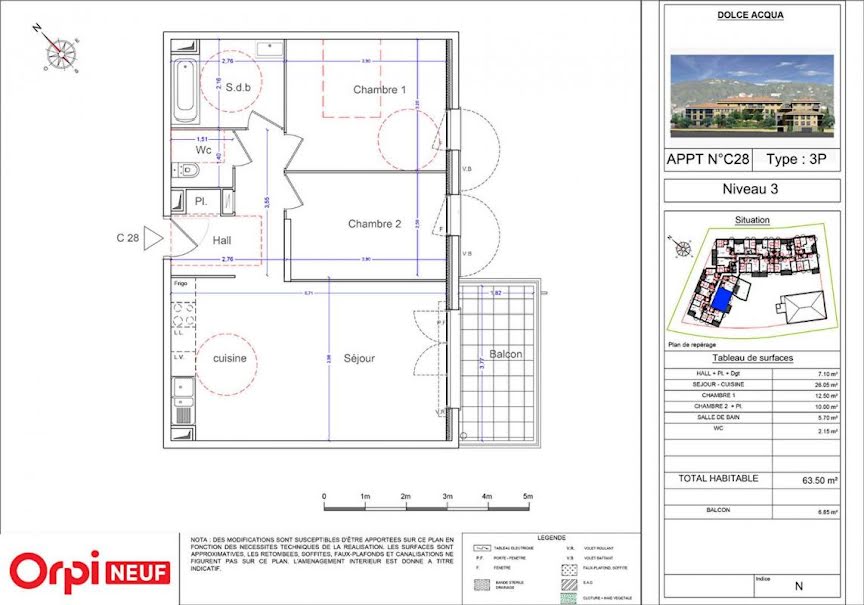 Vente appartement 3 pièces 63.5 m² à Auribeau-sur-Siagne (06810), 375 000 €