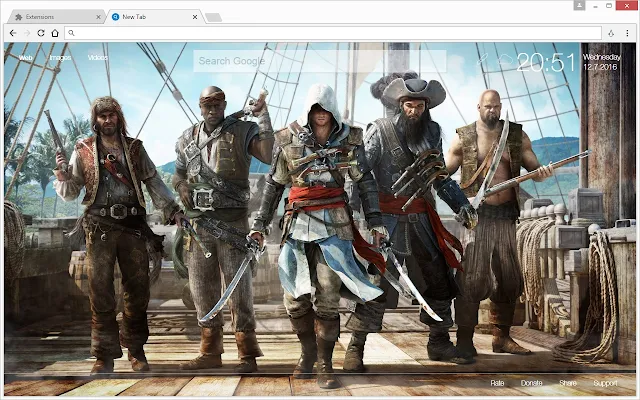 Assassins Creed Wallpapers Hd New Tab Themes Free Addons