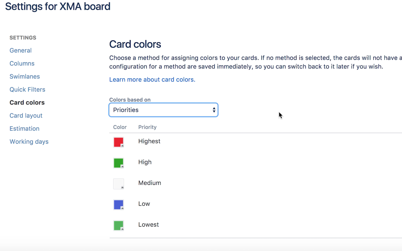 JIRA Issue Card Color Extension Preview image 3