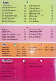 Burger Street menu 1