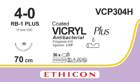 Vicryl Plus 4/0 RB-1 70cm VCP304H