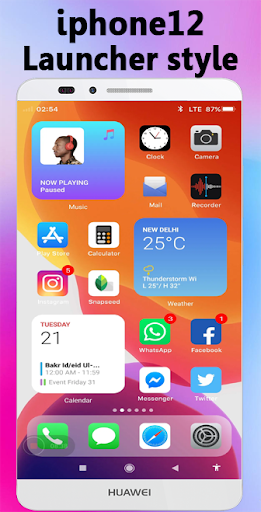 Phone 12 Launcher, OS 14 iLauncher, Control Center