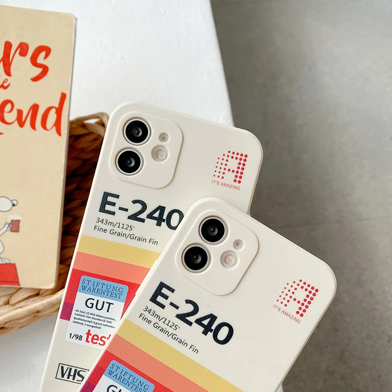 Title 6, iPhone Case Retro Video Tape compatible with Ap...