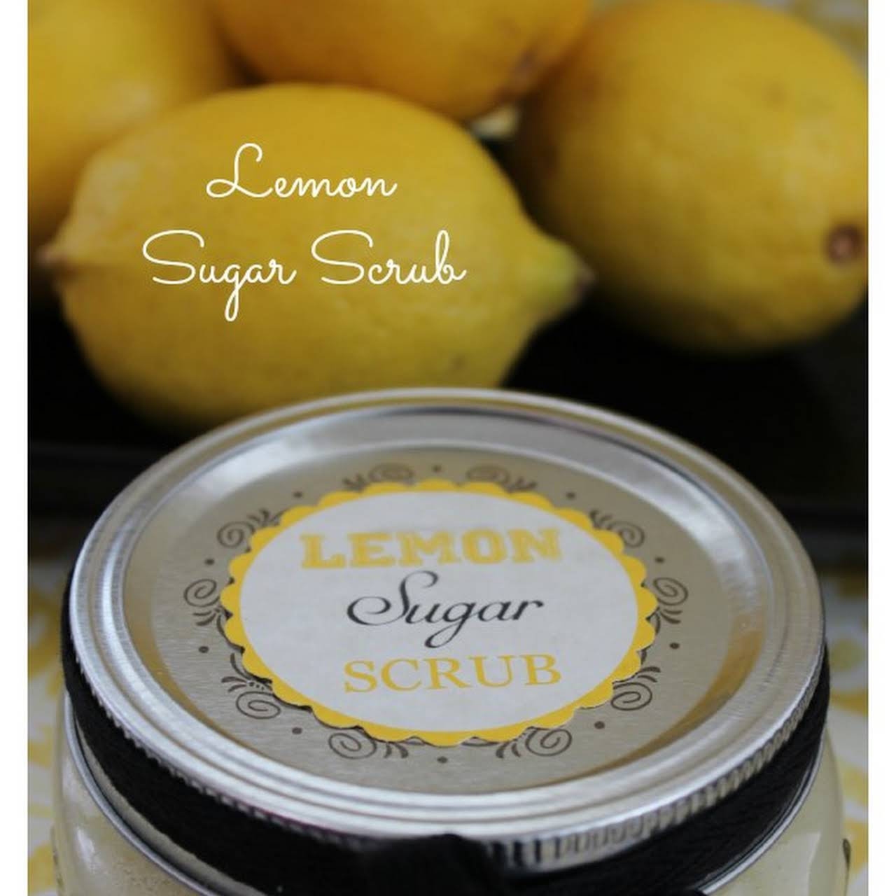 Easy Lemon Sugar Scrub