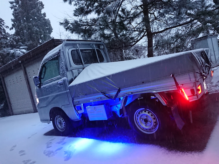 サンバートラックの朝のご挨拶・雪が降ってきたに関するカスタム事例の投稿画像3枚目