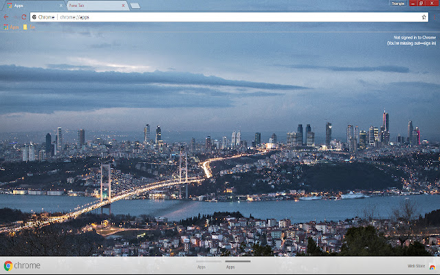 Istanbul city light 1366*768 chrome extension