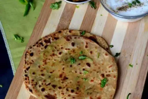 2 Plain Tawa Paratha With Jeera Aloo Sabji [250 Ml]