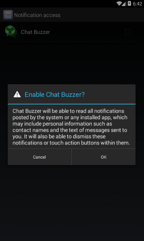 Chat Buzzer Screen 3