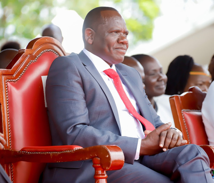 Uasin Gishu governor Jonathan Bii after he was sworn in on August 26th 2022