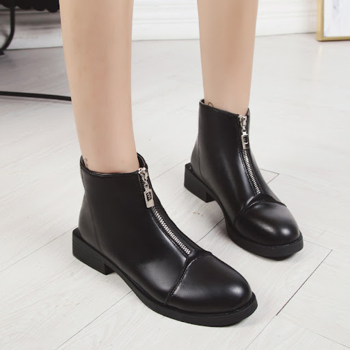 Title 5, Womens short tube flat bottom Martin boots. Co...