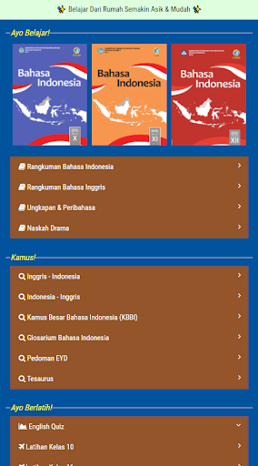 Buku Bahasa Indonesia 10, 11, 12 Lengkap