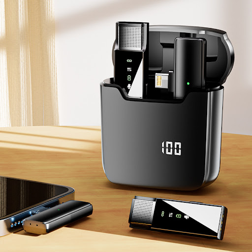 Title 2, Wireless Collar Clip Microphone Charging Bin fo...
