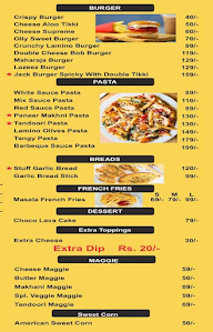 Lamino Fire Pizza menu 2