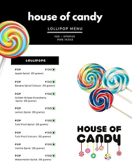 House of Candy menu 1