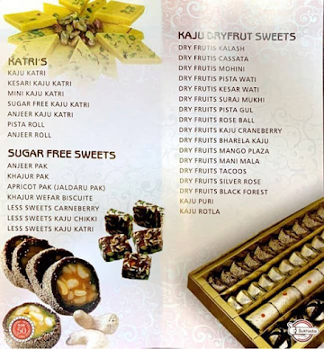 Morbiwala Sweet Mart menu 