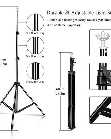 2X2 2X3 2.6X3M Background Stand Photography Photo Studio ... - 1