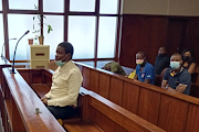 Fees Must Fall activist Bonginkosi Khanyile in the Durban magistrate's court on Tuesday.