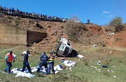 At least 18 people have dired after a taxi crash  Mzunduzi Valley in Pietermaritzburg‚ KwaZulu-Natal‚ on Sunday.20 August 2017.