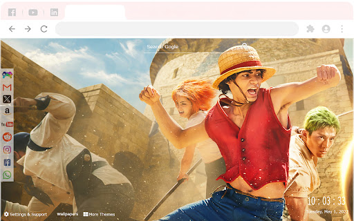 One Piece Netflix Monkey D. Luffy New Tab