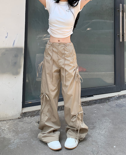 Title 12, Womens Loose Straight Wide Leg Mop Pants offer...