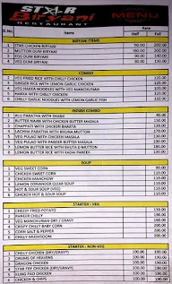 Star Biryani Restaurant menu 4