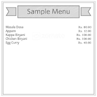 Samthripthi Hotel menu 1