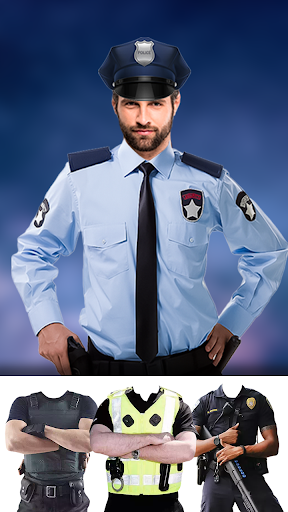 Screenshot Man Police Suit Photo Editor