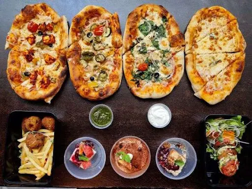 Feast In A Box With PIZZAS - VEG (Serves 2-3)