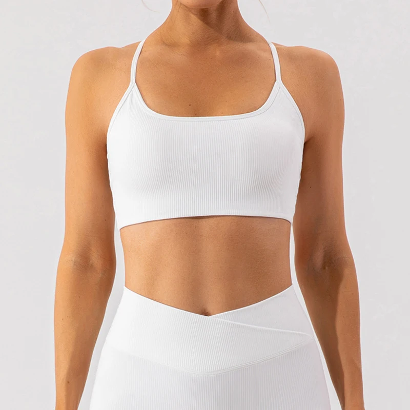 Sutiã de Treino com Cobertura para Seios Extras, Colete Yoga Feminino. Conforto e Suporte para Yoga e Exercícios.
