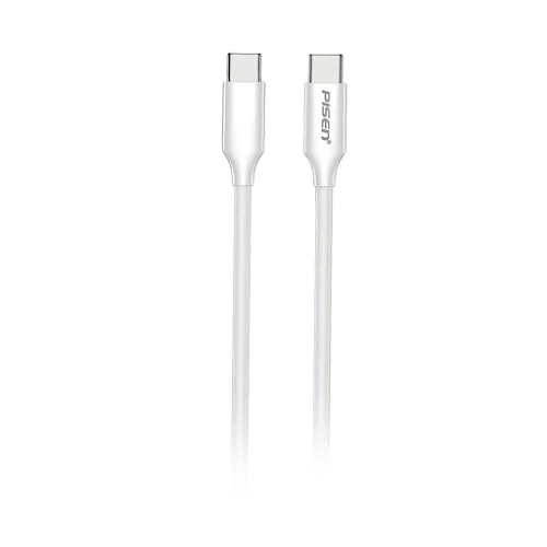 Cáp sạc PISEN QUICK - Mr White USB-C (C-C) PD 60W 1m Trắng - Global CC-PD01-1000(GLB)