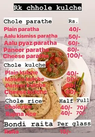 RK Chole Kulche menu 1