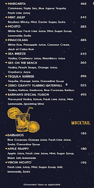 Akshayraj Zero Gravity menu 2