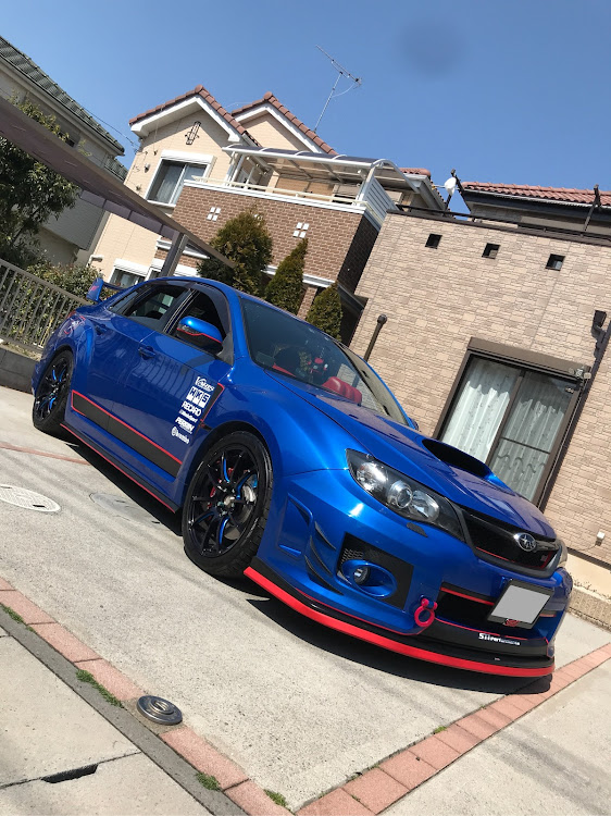 インプレッサ WRX STIの洗車後パシャリ・SA-55M・Wedssportに関するカスタム事例の投稿画像1枚目