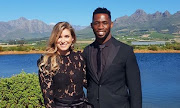 Rachel and Siya Kolisi.