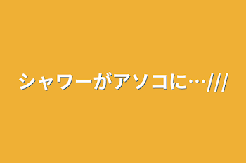 シャワーがアソコに…///