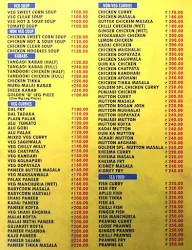 Golden Palace menu 1