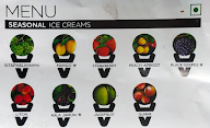 Natural Ice Cream menu 3